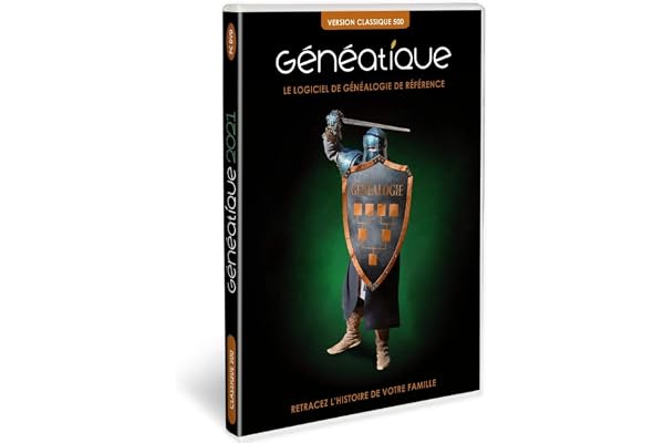 GENEATIQUE 2021 Classique 500 en Coffret pour Vos Arbres généalogiques|2021|1|NC|PC|Disque