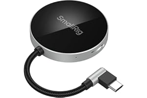 SMALLRIG SD/TF Lector de Tarjetas de Doble Ranura, Transferencia de Alta Velocidad USB 3.0 de 104 MB/s, Adsorción Magnética para Teléfono y Conector en ángulo de 90°, para SDXC/TF - 4869