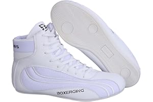 Leichtrit Wrestling-Schuhe,Leichter Boxschuhe,Boxschuhe Herren,High-Top-Boxschuhe,Atmungsaktiv Und Flexibel,rutschfest,Komfortabel,VerschleißFest,FüR MäNner,Frauen,Jugend,Taekwondo