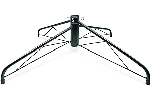 VFZILH 70cm Metall Weihnachtsbaum Ständer mit 3,2cm Bohrung für 120/150/180/250/270cm Weihnachtsbäume,Weihnachtsbaumständer, Christbaumständer für künstliche Bäume, Klappbarer Grüner Baumständer Weihnachten