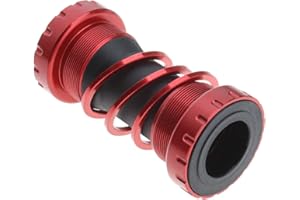 Be In Your Mind Black/Red Aluminum Alloy Bike BB Thread Type Crankset Bottom Bracket Bearing Thread Axle 68-73mm BB91 Chain Wheel Bottom Bracket Black for BMX Bike Mountain Bike Road Bike