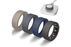 BandRain Ultra-Thin Covers Compatible with Oura Ring Gen 4/Oura Gen 3 Cover, Anti-Scratch Elastic Silicone Protector Case Smart Rings Accessories for ULTRAHUMAN Ring AIR Women Men, 4 Pack