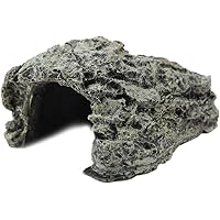 Reptilienhöhle, Schildkröte Reptilien Basking Hide Habitat Dekoration Ornament Reptilienharz Höhle Kleine Eidechsen…