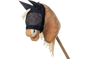 HKM Hobby Horsing Fliegenschutzmaske, Dunkelblau, Einheitsgröße