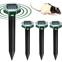 Répulsif Solaire Anti-taupes Et Campagnols - Ultrasons Et Vibrations, 700 M², Sans Danger Animaux