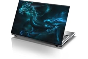 15.6 INCH TAYLORHE SKINS TaylorHe 15.6 inch 15 inch Laptop Skin Vinyl Decal with Colorful Patterns and Leather Effect Laminate MADE IN England Fantasy Dragon