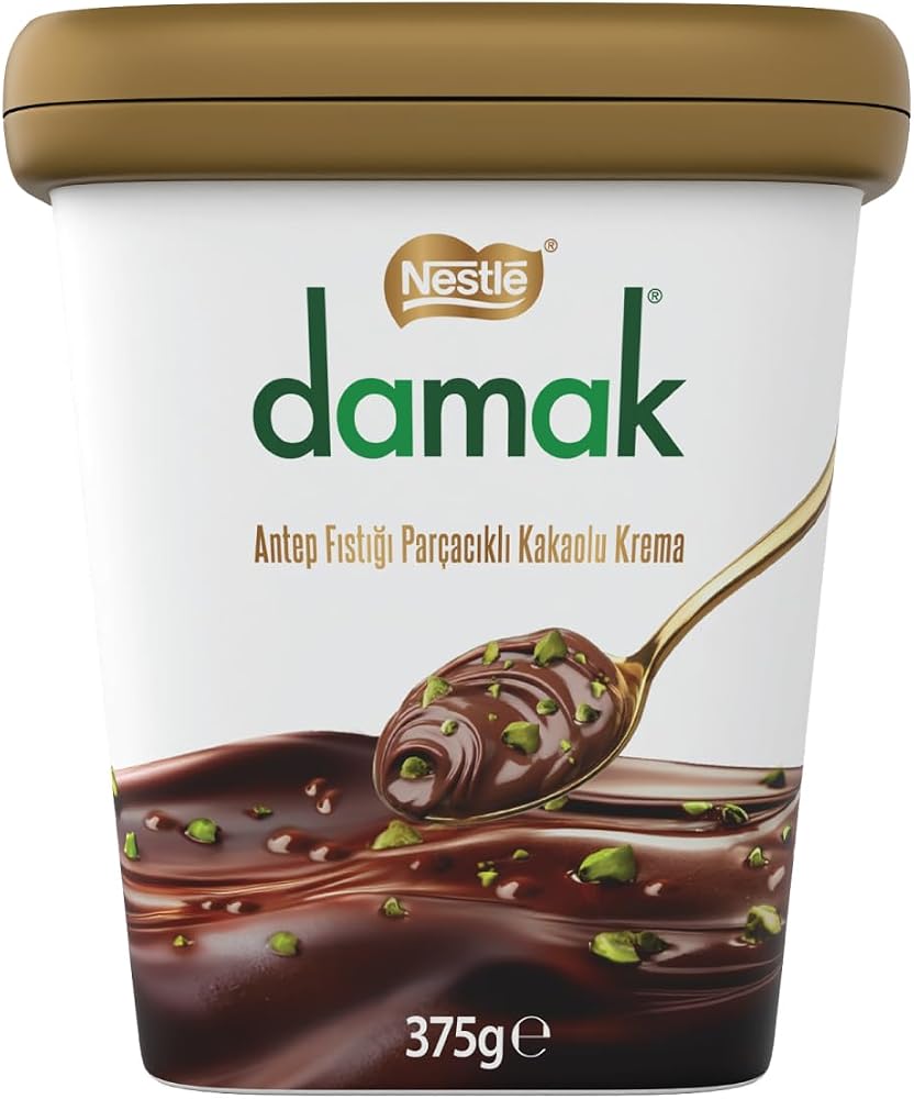 Nestlé Damak Antep Fıstığı Parçacıklı Kakaolu Krema 375 g