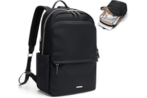 ‎GOLF SUPAGS GOLF SUPAGS Laptop Rucksack für Damen Casual Daypack für Arbeit Reisen College Schulrucksack Handtasche für 15.6 Zoll Laptop (Schwarz)