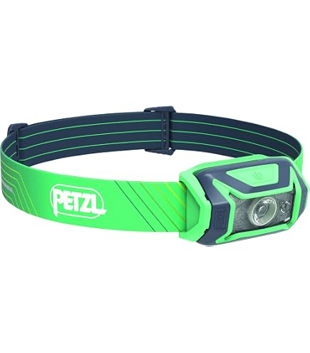 Petzl TIKKA CORE - Lampada Frontale 450 Lumen Con Illuminazione Rossa E Batteria Ricaricabile - Grigia
