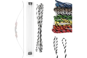 wolfman Tir à l'arc Torsion Flamande Corde d'arc 45-67" Dacron Fait à La Main 16 Brins Remplacement Arc Classique Corde pour Arc Traditionnel Arc Classique Arc de Chasse