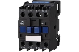 Wengart Industrial Contactor CJX2-6511,1NO1NC 65A AC Contactor Ideal for Motor Protection and Control (AC220V)