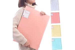 UGIF Diamond Painting Aufbewahrungsbuch, A3 30 Pags Painting Storage Book Clear Pockets Sleeves Protectors Art Portfolio Book for Painting Presentation, Solid PräSentationsordner Aus Pp, Pink