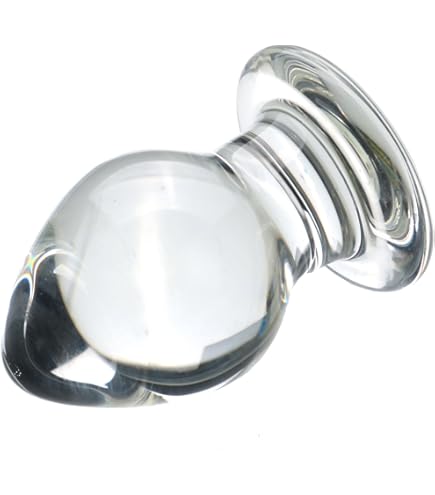 para que sirve plug anal Pyrex Glass Dildo Butt Plug with Vibrator / Anal Heart Crystal Glass D