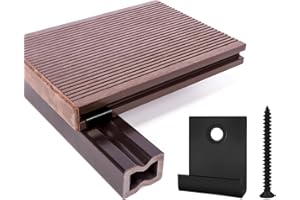 JJWNMLL Clips de cubierta compuestos 30 piezas - sujetador de arranque oculto tablero clip con tornillo autorroscante de acero inoxidable bricolaje hardware