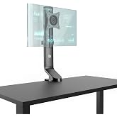 حامل شاشة فردي قابل للتعديل بارتفاع مريح من NPO STD2101B، سعة حمل 8 كجم، VESA، محور 360&deg; (استخدام رأسي)