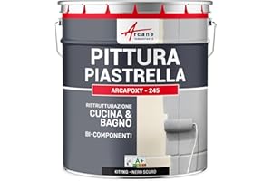 VERNICE PER PIASTRELLE CUCINA E BAGNO - ARCAPOXY PIASTRELLE - Nero intenso RAL 9005 - ARCANE INDUSTRIES