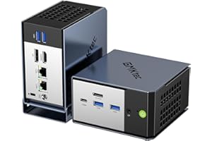 GMKtec EVO-X1 AI Mini PC AMD Ryzen AI 9 HX-370 Serie (5,1 GHz) Mini Computadora para Juegos, 32 GB LPDDR5X 1 TB PCIe 4.0 SSD, Compatible Pantalla Triple 8K, WiFi 6 e Interfaz USB4/Oculink/