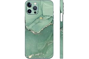 CXWITHY Skin Wrap für iPhone 16/15/14/13 Pro Max, Vinyl Aufkleber Cover Schutzfolie für Handyrückseite, Kamera, Rahmen (Grün, 13 Pro Max)