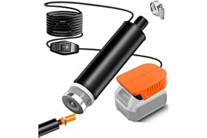 TEPULAS Self-Priming Water Transfer Pump for Dewalt 20V Battery, 635GPH Cordless Water Pump for Pool Draining, Pond, Garden, Tub, Tank, Aquariums