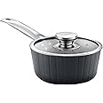 Prestige Durastone 16cm(1.2L) Sauce Pan with 6 Layers Extra Durable Non-Stick Coating|Stainless Steel Stay Cool Handles|Induction & Gas Compatible|2 Years Warranty