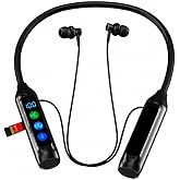 Boyun Bantlı Ultra HD Bluetooth Kablosuz Kulaklık | Type-C | Dijital Ekran | TF Kart | 2800 mAh 600 Saat