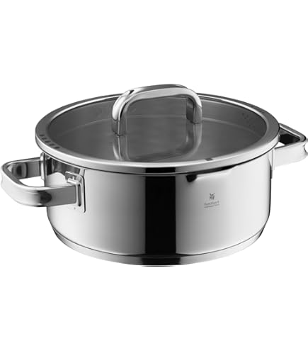 Wmf Vitalis Ronde Stoom- En Braadpan 28cm, Glazen Deksel, Uitneembare Thermometer, Ovenvast Tot 180 Hoogwaardig Cromargan 1 Aanbieding 30137930