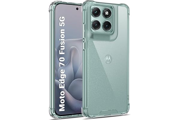 TheGiftKart Crystal Clear Back Cover Case for Motorola Moto Edge 70 Fusion 5G | 360 Degree Protection | Shock Proof Design |