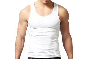 Men's Tank Tops Cotton Vest Gym Workout Bodybuilding Fitness Tee Sleeveless Muscle Shirts