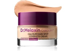 Dr.Melaxin Calcium Dark Spot Eye Cream 15 g - Kalciumglukonat ögonkräm med niacinamid och kalciumglukonat för mörka ringar, ögonpåsar och avslappnad hud (Vit, 15 g/0,529 oz)