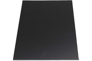 Generic 3K-Kohlefaser-Platte, 200 x 300 mm, Schwarz, 5 mm Dicke