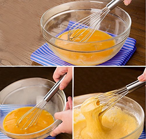 Kosma Edelstahl Wire Whisk | Ei Schneebesen | Ballon Schneebesen | Ei Schläger – 35 cm - 4