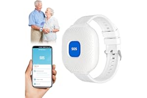 HEEYOO Tuya WiFi Salvavita Anziani Pulsante Emergenza Anziani Sistema di Allarme di Emergenza per i Cittadini Anziani Pazienti Disabili Anziani (Supporto solo 2.4GHz Wi-Fi) (Smartwatch WiFi)