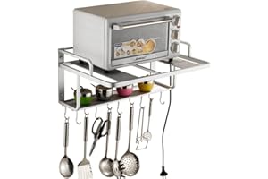 DENT-DE-LION Etagères Micro Ondes Four,Support Mural de Rangement Cuisine