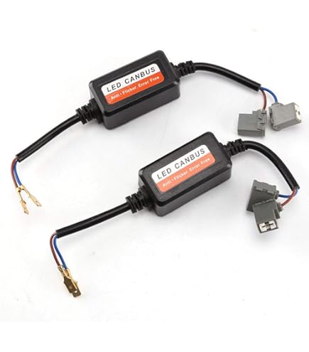 2 Pcs H7 LED Resistenza Di Carico Per Decoder Lampadina LED, Resistenza Anti-Sfarfallio Errore Resistenza Di Carico Cablaggio, H7 LED Anti Errore