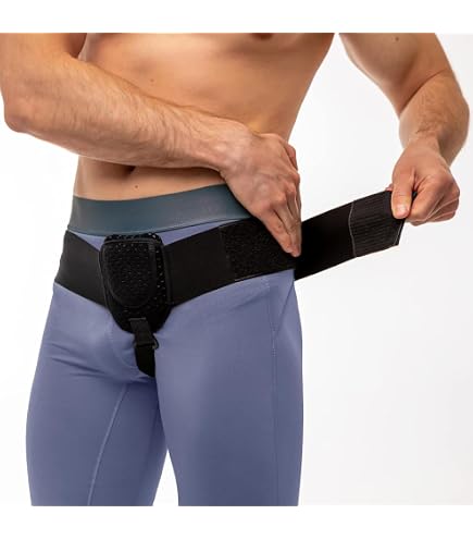 London Joints Care Inguinal Hernia Support Belt - Professional Truss With Removable Pads (Beige, UK Made) - View #6
