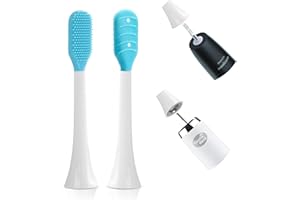GENERISCH Zungenreiniger Zubehör für Philips Sonicare und für Dontodent, reduziert Mundgeruch & Bakterien auf der Zunge, Aufsätze für Elektrische Zahnbürste, 2er Set