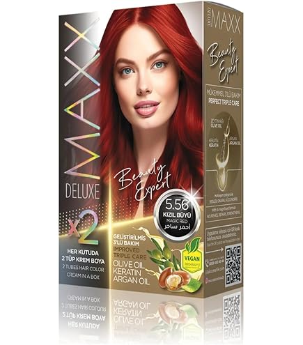 MAXX DELUXE BEAUTY EXPERT HAIR COLOR (KERATİN)'Lİ 1 KUTU (2 X 50