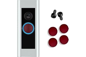 ALLICAVER Türklingeltasten-Ersatz, Türklingel-Pro-Tasten, 4 Stück, Video-Türklingel-Tasten, kompatibel mit Doorbell Pro, Reparatur von gebrochenen gebrochenen Tasten, mit Pro-Schrauben (rot)