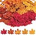 Produktbild UNC7E 500 Stück Künstliche Herbst Ahornblätter, Ahornblatt Deko Herbstlaub Blätter Girlande für Halloween,Partei, Festival Dekor