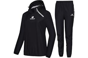 HOTSUIT Costume Sauna Femmes Pantalon Veste Amincissant Séance de Gym Sweat Suits Vêtements de Sudation Survêtement Sauna