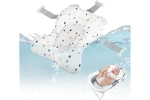 GOWKEEY Coussin de Bain pour Bébé, Coussin de bain pour nouveau-né, Coussin De Baignoire Bébé, Coussin de Suspension pour le Bain de Bébé, pour Nouveau-Né 0-18 Mois