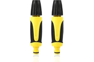 LVZHEN 2 PCS Hose Nozzle | High Pressure Garden Hose Nozzles & Spray Guns | 360 Degree Rotating Nozzle Heads Hose Pipe Nozzle for Car Wash Garden Irrigation