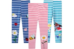 EmaoFun Leggings para Niñas,Pack Mallas Pantalones niña Algodon Talla 2-7 años