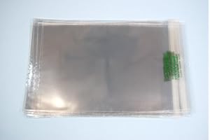 celloexpress Lot de 250 pochettes en plastique PLA biodégradables pour cartes de vœux - 120 mm x 162 mm + rabat de 30 mm - 30 microns