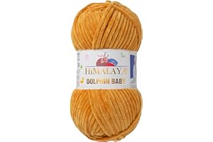 GENERIC Strickfein Himalaya Dolphin Baby Wolle Garn Baumwolle Strickwolle zum Stricken häkeln (80330 Zimt)