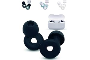 DEVITA Tapones Oidos Ruido Dormir de Silicona - Antironquidos para Dormir - Cancelacion de Ruido 32dB - Para Dormir, Nadar, Estudiar, Meditar (Negro)