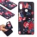 Produktbild Everainy Xiaomi Redmi Note 5/Redmi Note 5 Pro Hülle Silikon Bumper Gummi Muster Cover Hüllen Kompatibel für Xiaomi Redmi Note 5 Pro Handyhülle Stoßfest TPU Gel Stoßstange Schutzhülle (Rot Blume)