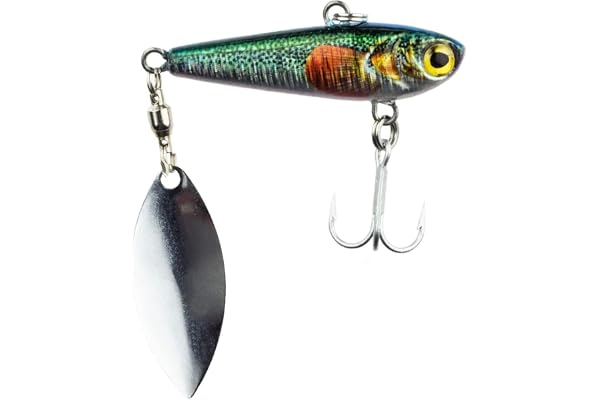 FISHN REALSPINNY Spinner Bait, gabarit, Spinner Bait, poids: 20g, taille: 5, cm, Spinner: 3,8cm, leurre artificiel, pour la pêche à la mouche des poissons prédateurs tels que le brochet, la perche, la truite, la perche, le sandre