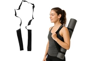 Tabanzhe Yoga Mat Carrying Strap Sling Elastic Loop Yoga Mat Carry Strap Durable Fitness Exercise Straps(Yoga Mat not included)