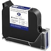 Eurannit Original ER521 Black Ink Cartridge, 70ml Quick Dry Solvent Ink Replacement for 1inch/ 25.4mm Handheld Inkjet Printer